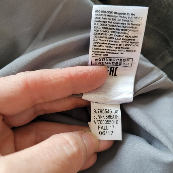 Banana Republic Gray Sleeveless Pencil Sheath Dress V Neck 2 - Picture 12 of 16